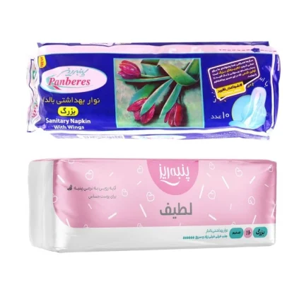 نوار بهداشتی پنبه ریز- (ساده) لطیف لارج