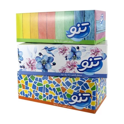 دستمال کاغذی تنو- 150برگ- دولایه
