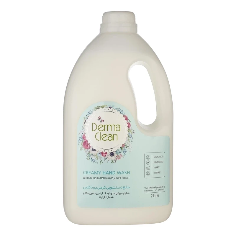 6260374050191 مایع دستشویی درماکلین- کرمی مورینگا 2لیتری - تصویر 1