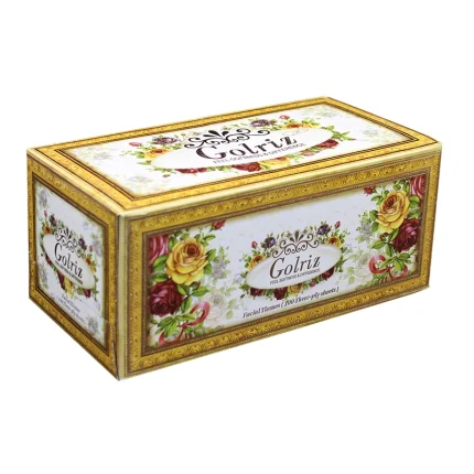 دستمال کاغذی گلریز- گلدن- 100برگ سه لا(300برگ)