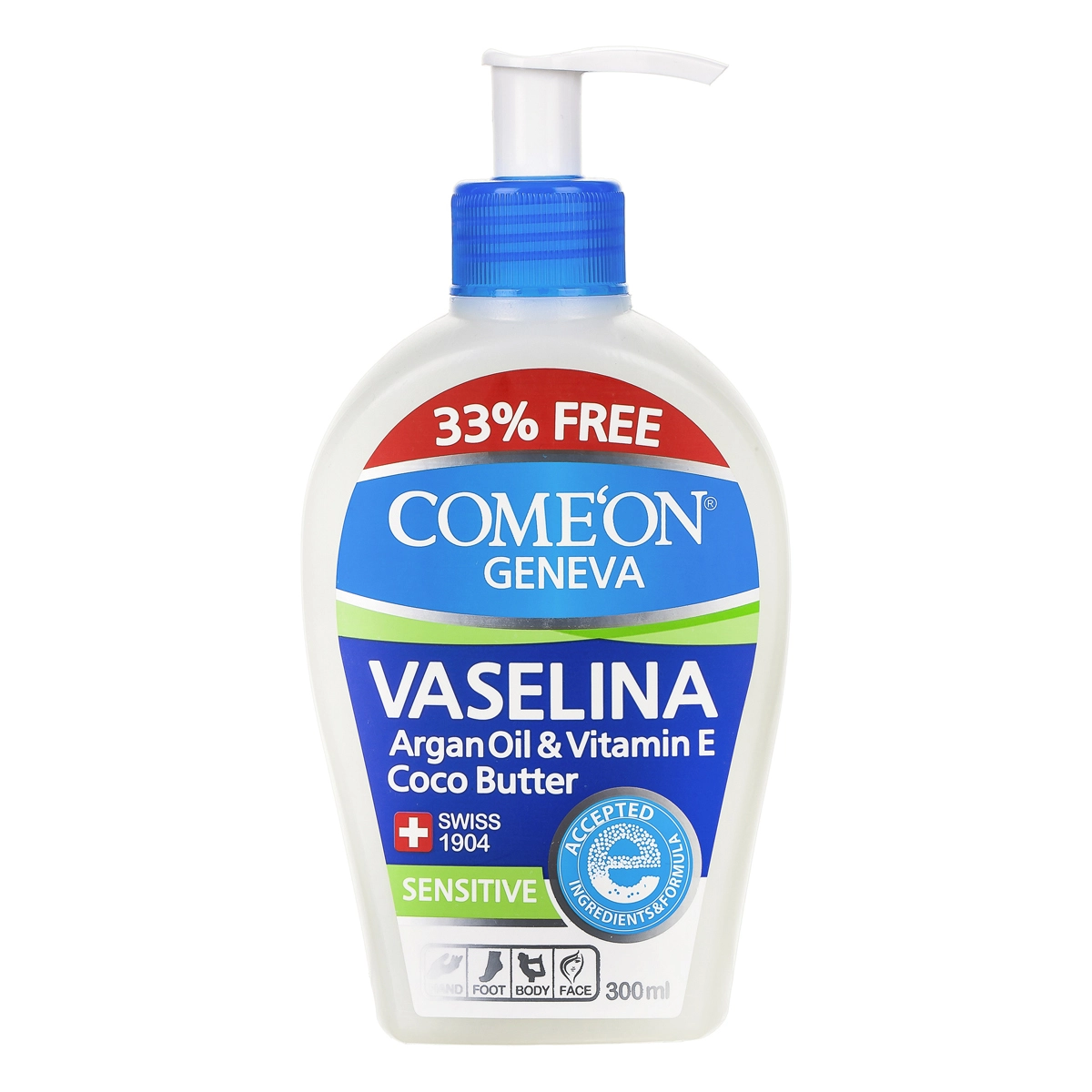 6260623338605 کرم پمپی وازلین بهداشتی کامان- 230میل - تصویر 1