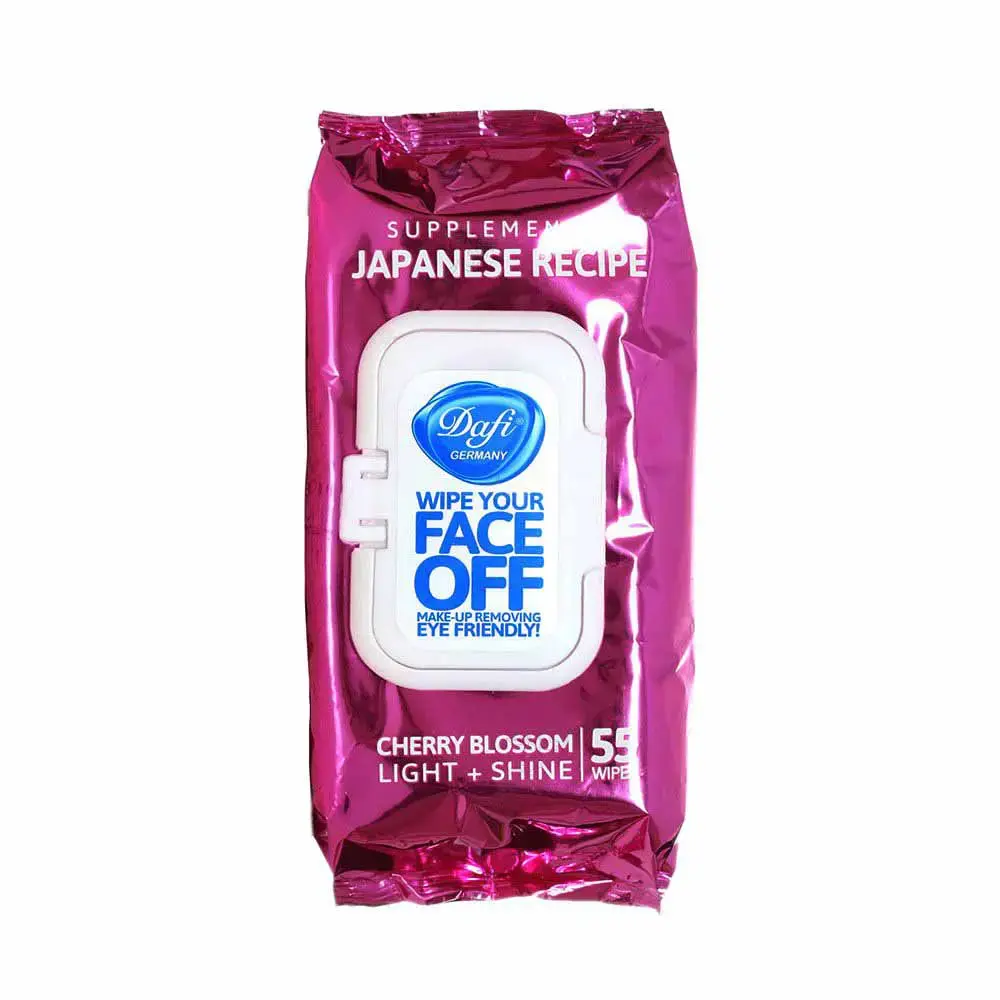 6260623339411 دستمال مرطوب دافی- پاک کننده آرایش آنتی اکسیدانت درب دار 55عددی - تصویر 1
