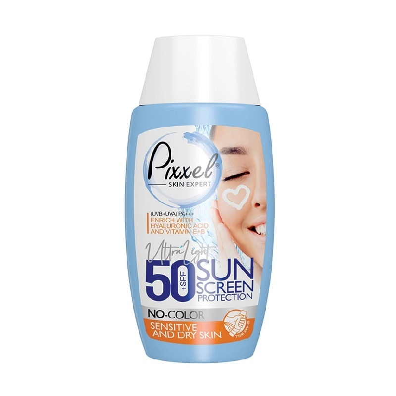 6260623341971 پیکسل-کرم ضدآفتاب بدون رنگ- پوست حساس تانرمال اس پی اف50 - تصویر 1