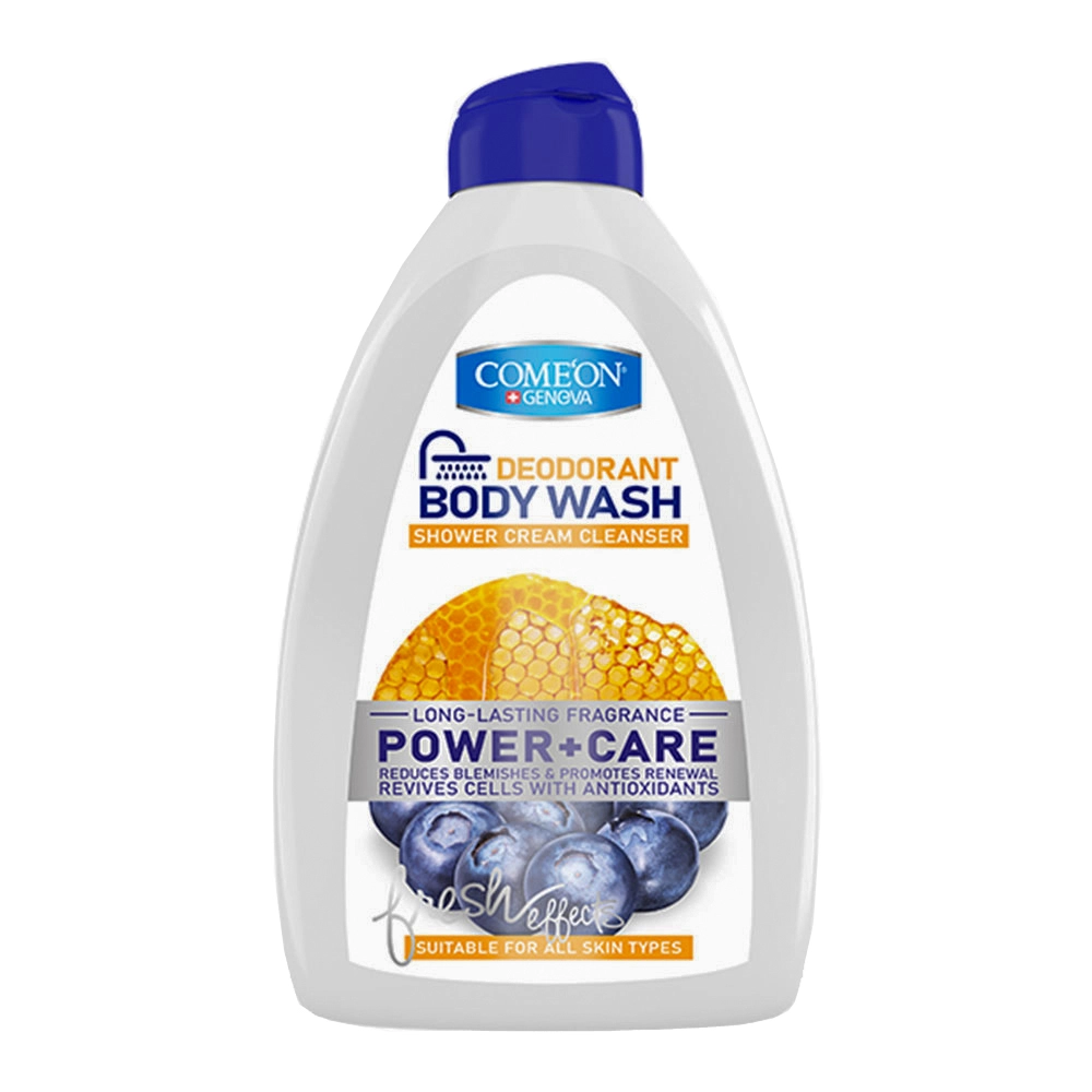 6260623342183 شامپو بدن کامان- کرمی پاک کننده و محافظ (عسل) مناسب انواع پوست-510میل - تصویر 1