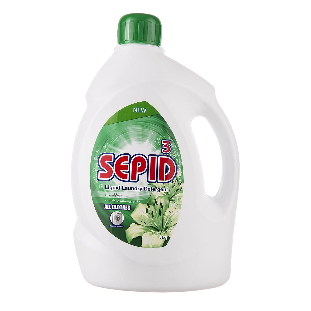 6261101158128 مایع لباسشویی سپید3- حاوی آنزیم پروتئاز3کیلویی - تصویر 1