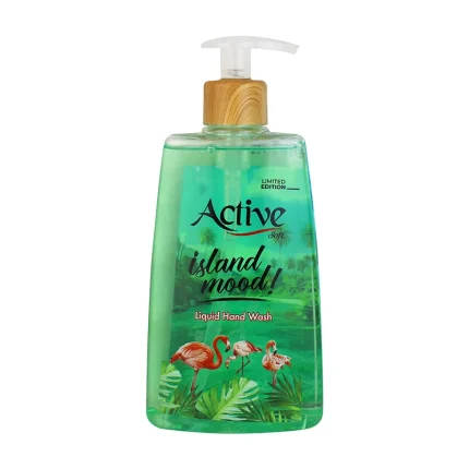 مایع دستشویی اکتیو-  شفاف سبز سری سامر 450گرم