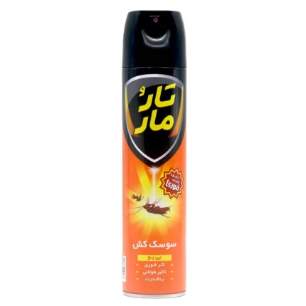 اسپری سوسک کش تارو مار- بی بو پایه آبی (نارنجی رنگ) 400میل (کد580412)