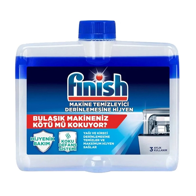 8000580215025 مایع جرم گیر-کتابی ماشین ظرفشویی- فینیش-آبی - تصویر 1